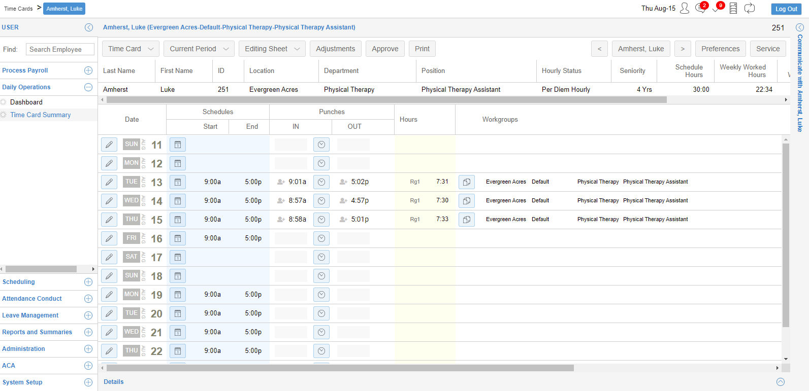 Attendance On Demand Payroll And HCM Options IEC