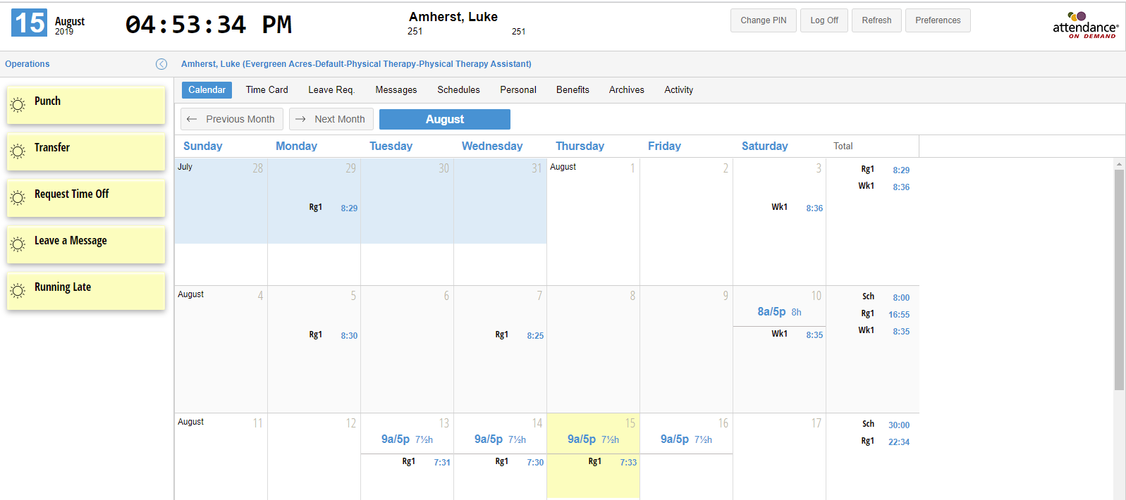 Attendance On Demand Payroll And HCM Options IEC